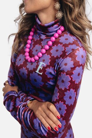 Ellastiek Amsterdam Top || Velvet Turtleneck Nina || Bloem