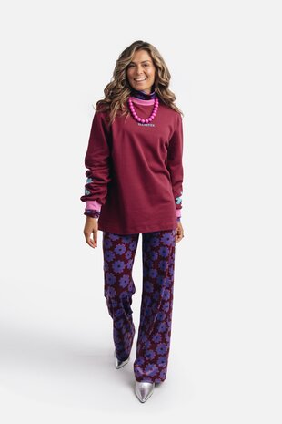 Ellastiek Amsterdam Broek || Nina Velvet pants || Bloem