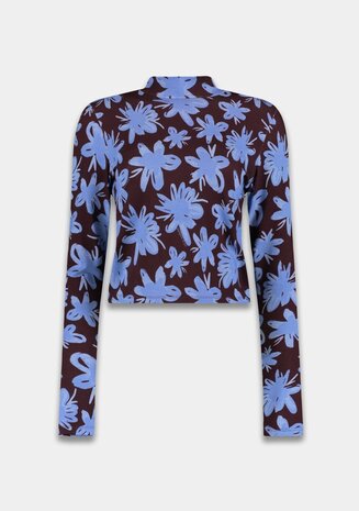 Harper & Yve Top || JEFF-LS || Blue Blossom