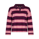 YDENCE Polo Shirt ||  Balou || Aubergine Coral Pink