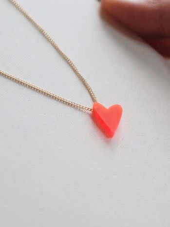 Turina Ketting || Loved by me || Fluo Red