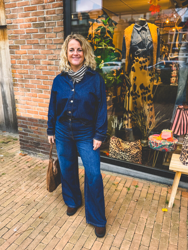 MSCH Copenhagen Blouse || Adna Alena || Dark Blue Wash