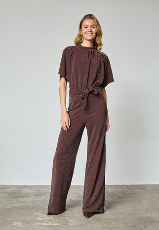 Sisterspoint Jumpsuit || Girl - ju || Chocolade / silver
