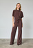 Jumpsuit || Girl - ju || Chocolade / silver