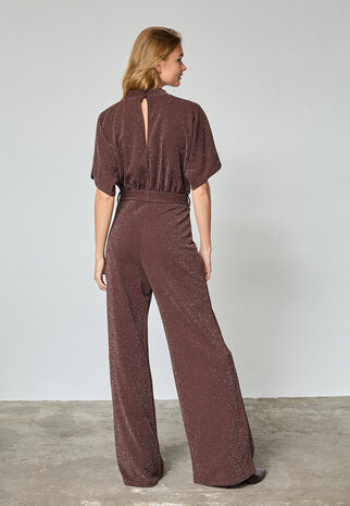 Sisterspoint Jumpsuit || Girl - ju || Chocolade / silver