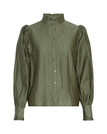 MSCH Copenhagen Blouse || Femine shirt || Olivine