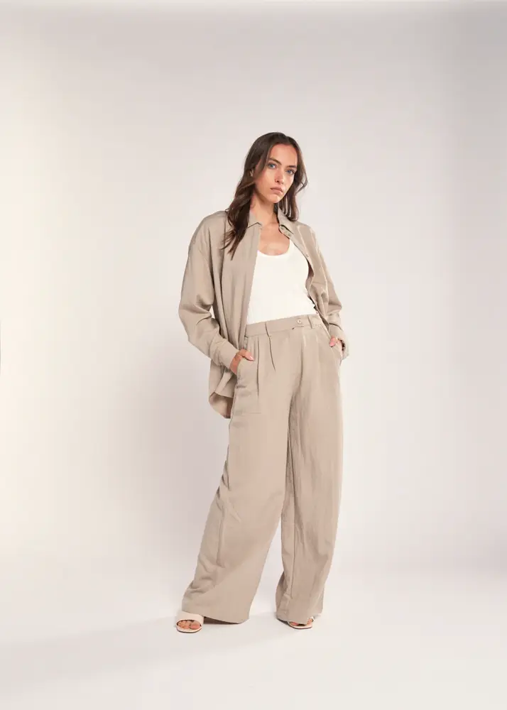 SIMPLE the Brand Blouse || Lilly || Stone