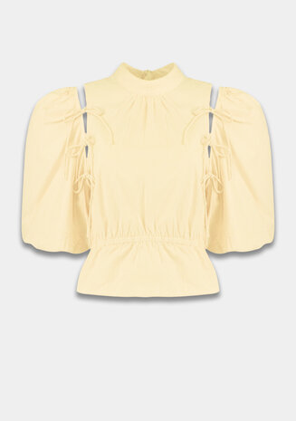 Harper & Yve Top || Jacey SS || Yellow Stripe