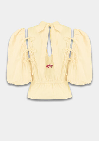 Harper & Yve Top || Jacey SS || Yellow Stripe