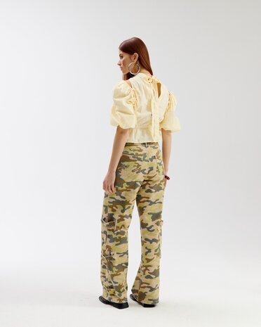 Harper & Yve Top || Jacey SS || Yellow Stripe