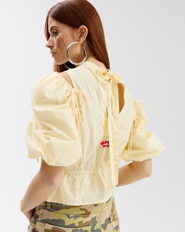 Harper & Yve Top || Jacey SS || Yellow Stripe