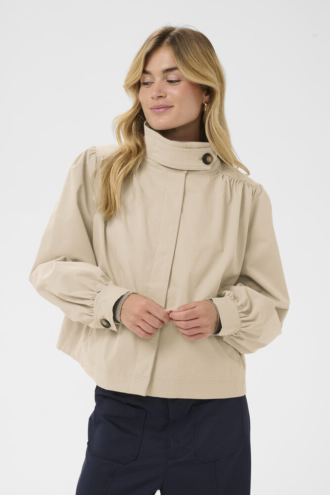 Saint Tropez Jas || Olina Short Jacket || Oxford Tan