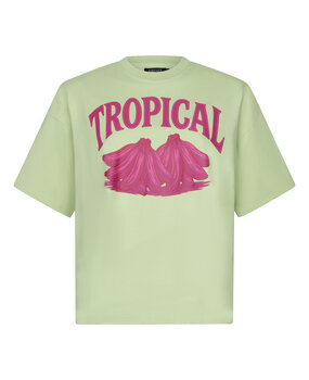 YDENCE T-shirt  | Tropical || Soft Green