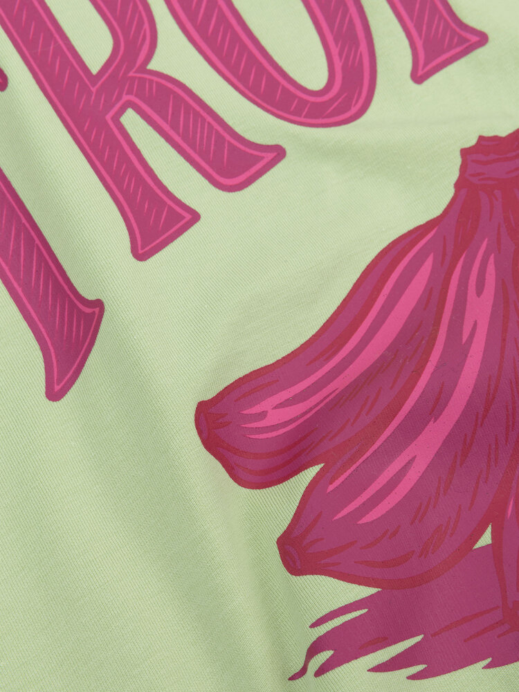 YDENCE T-shirt  | Tropical || Soft Green