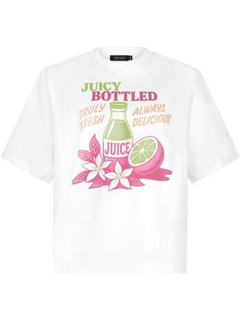 YDENCE T-shirt || Juicy Bottle || Coral Pink