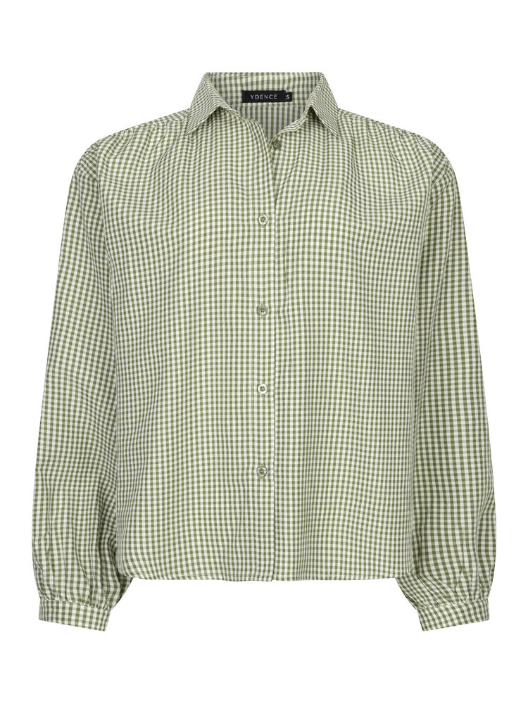 YDENCE Blouse || Brenda || Green Check