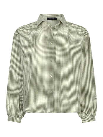 YDENCE Blouse || Brenda || Green Check
