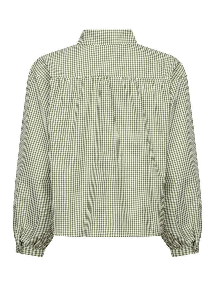 YDENCE Blouse || Brenda || Green Check