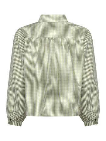 YDENCE Blouse || Brenda || Green Check