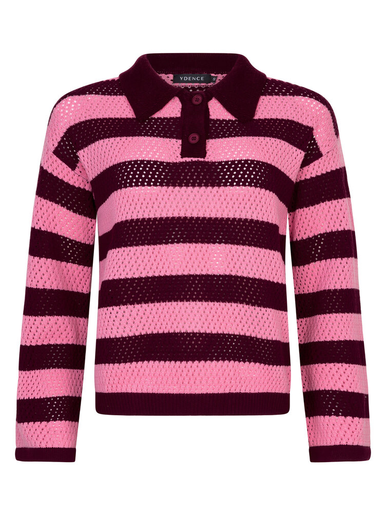 YDENCE Trui || Agnes || Burgundy Pink