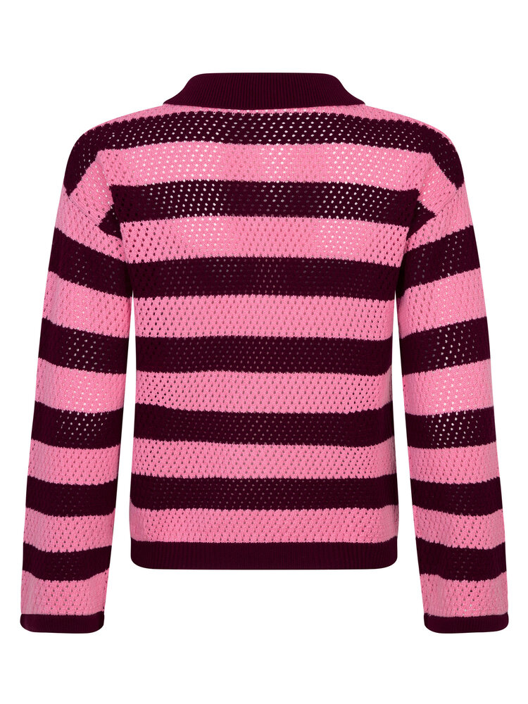 YDENCE Trui || Agnes || Burgundy Pink