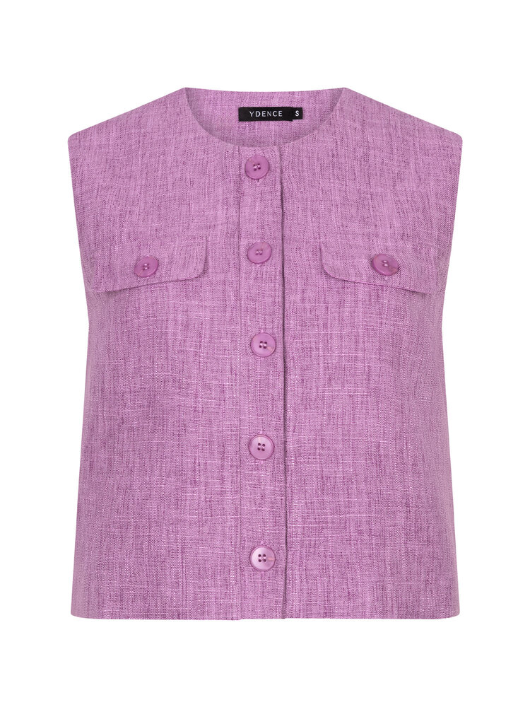 YDENCE Gilet || Amanda || Purple Melange