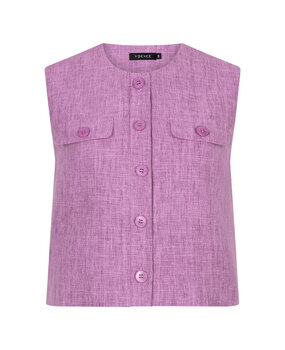 YDENCE Gilet || Amanda || Purple Melange