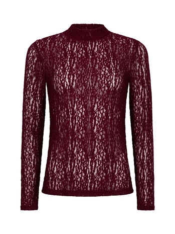 YDENCE Top || Roberta || Burgundy YDENCE Top || Roberta || Burgundy