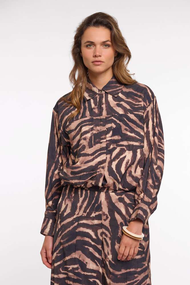 Rino&Pelle Blouse || Auda || Brown Zebra