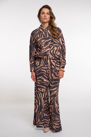 Rino&Pelle Pantalon || Darja Regular || Brown Zebra