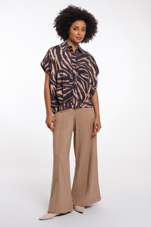Rino&Pelle Blouse || Imela || Brown Zebra