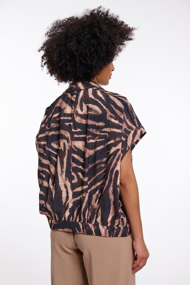 Rino&Pelle Blouse || Imela || Brown Zebra