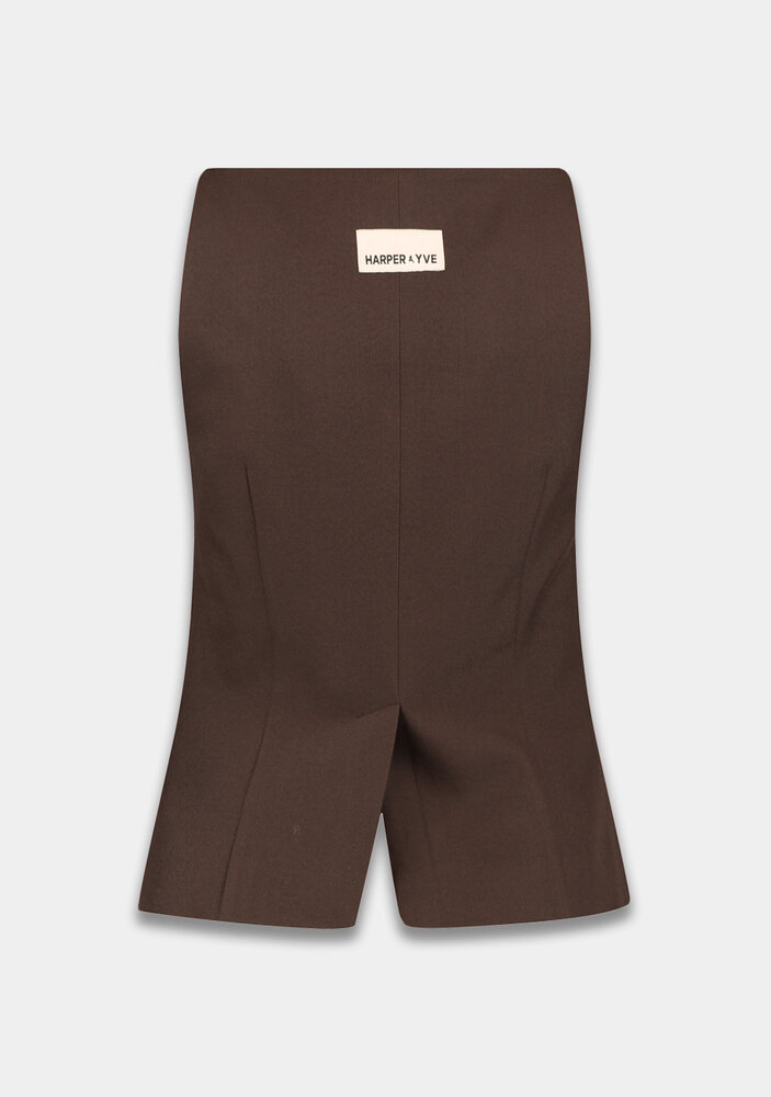 Harper & Yve Gilet || Rey - GI || Saddle Brown