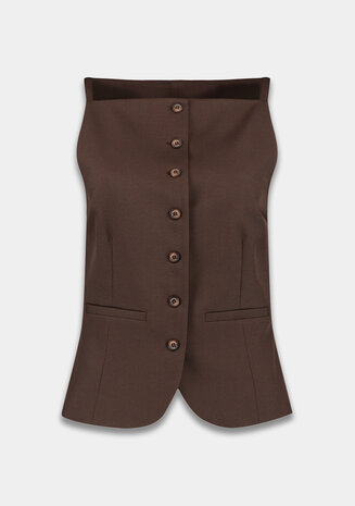 Harper & Yve Gilet || Rey - GI || Saddle Brown