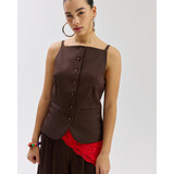 Harper & Yve Gilet || Rey - GI || Saddle Brown