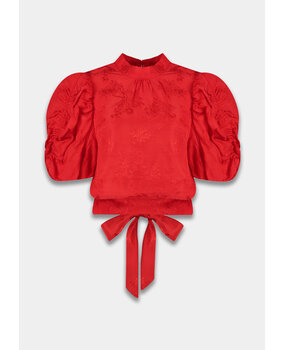 Harper & Yve Top ||  Macey SS  || Poppy Red