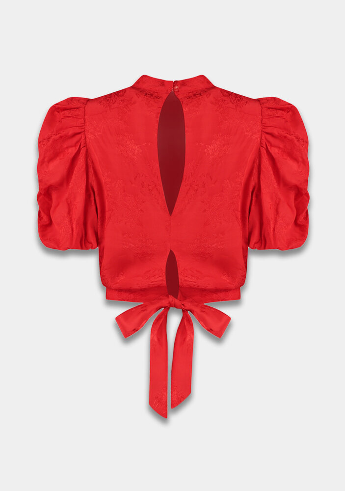 Harper & Yve Top ||  Macey SS  || Poppy Red