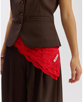 Harper & Yve Sjaal || Lace Scarf || Poppy Red