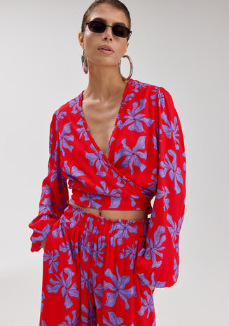 Harper & Yve Top || Flora LS || Wild Rose