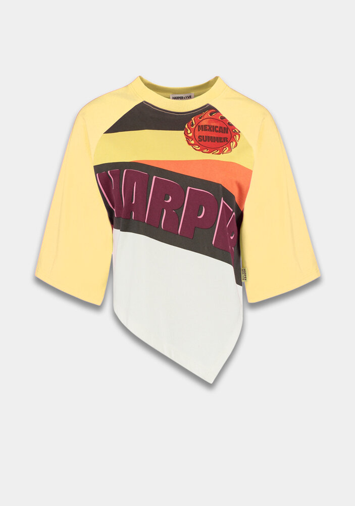 Harper & Yve T-shirt || Mexicansummer Ss ||Butter yellow