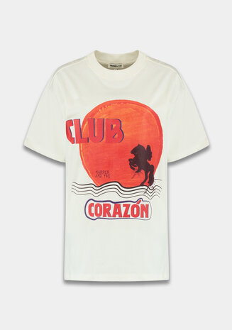Harper & Yve T-shirt ||  Clubcorazon SS || Ecru