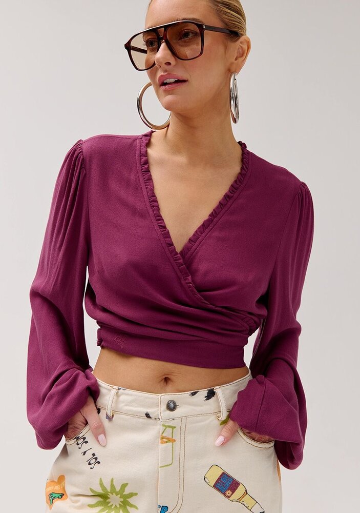 Harper & Yve Blouse || Flora LS || Cassis