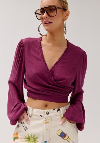 Harper & Yve Blouse || Flora LS || Cassis