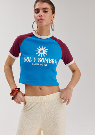 Harper & Yve T-shirt || Soly-SS || Intense Blue /Cassis