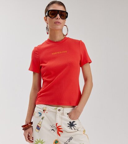 Harper & Yve T-shirt || Cammy SS || Poppy Red