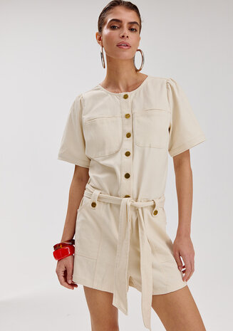 Harper & Yve Jumpsuit || Yael JS || Ecru