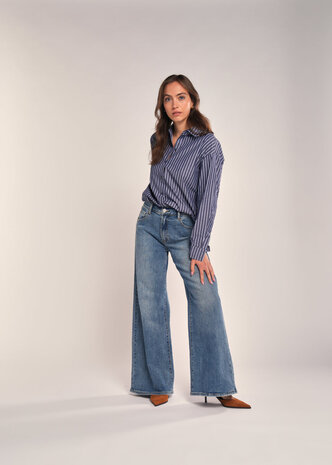 SIMPLE the Brand Blouse || Bella || Navy Stripe