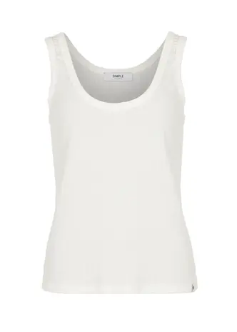 SIMPLE the Brand Top || Ribby || Egret