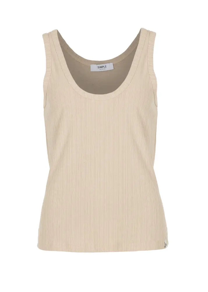 SIMPLE the Brand Top || Ribby || Stone