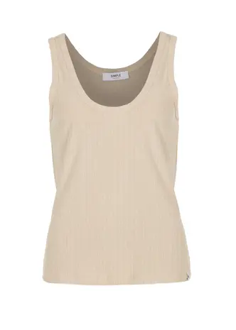 SIMPLE the Brand Top || Ribby || Stone